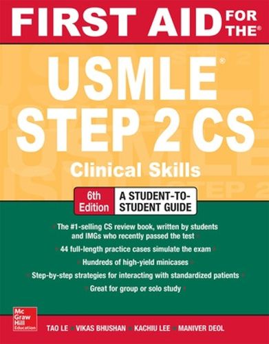 Cover image for First Aid for the USMLE Step 2 CS, Sixth Edition