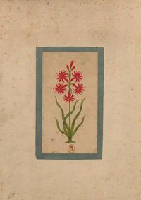 Cover image for Carnet Blanc, Fleur 1, Miniature Indienne 18e Siecle