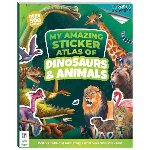 Cover image for Incredible Sticker Atlas Dinosaurs and Animals