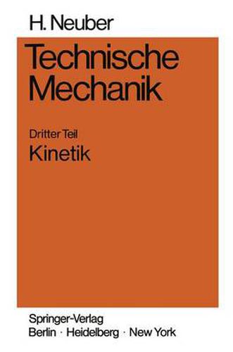 Cover image for Technische Mechanik: Methodische Einfuhrung Dritter Teil Kinetik