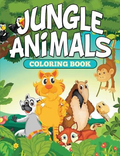 Cover image for Jungle Animals Coloring Book