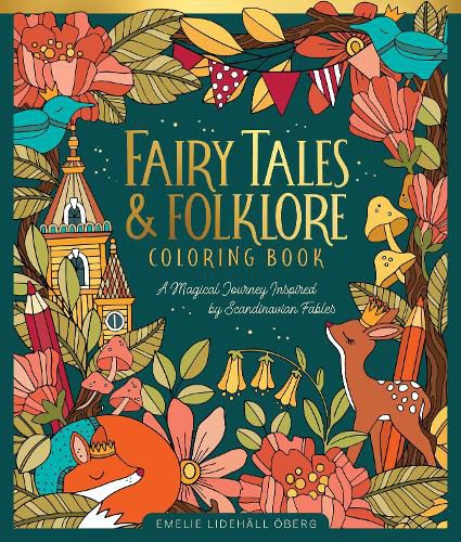 Cover image for Fairy Tales & Folklore Coloring Book