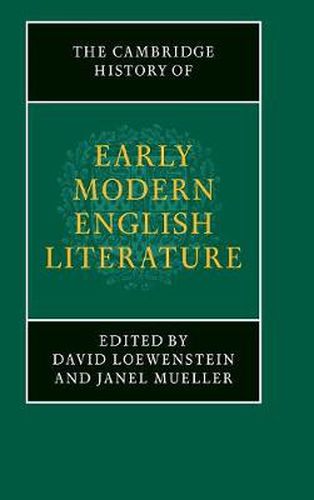 Cover image for The Cambridge History of Early Modern English Literature