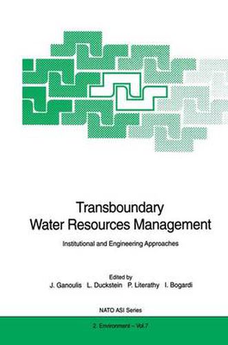 Cover image for Transboundary Water Resources Management: Institutional and Engineering Approaches