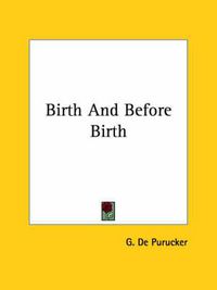 Cover image for Birth and Before Birth