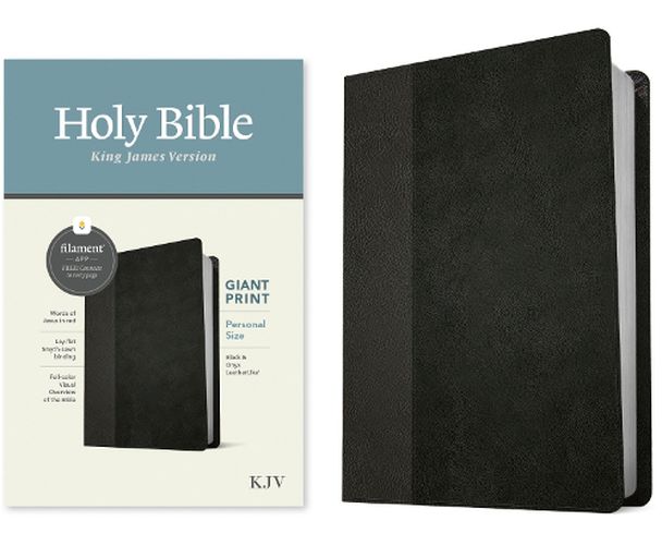Cover image for KJV Personal Size Giant Print Bible, Filament Edition, Black