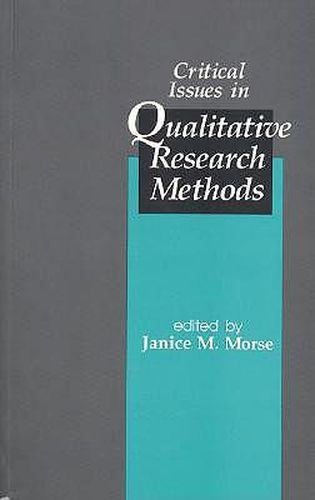 Cover image for Critical Issues in Qualitative Research Methods