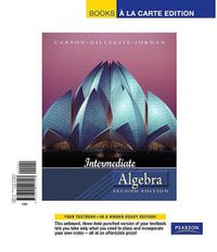 Cover image for Intermediate Algebra, Books a la Carte Edition