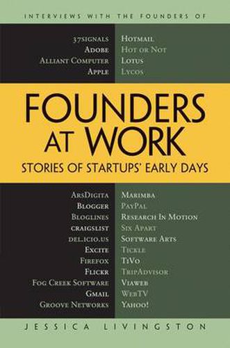 Cover image for Founders at Work: Stories of Startups' Early Days