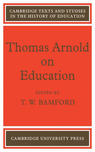 Cover image for Thomas Arnold on Education