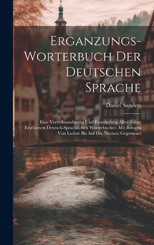 Cover image for Erganzungs-worterbuch Der Deutschen Sprache