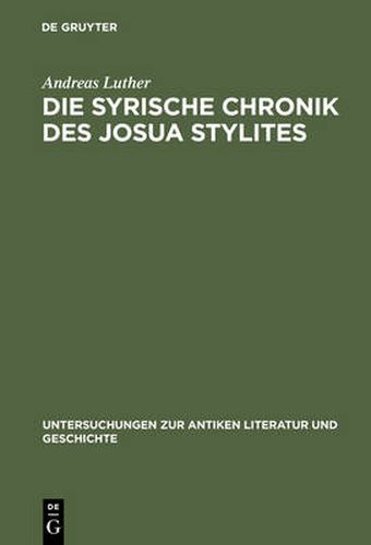 Cover image for Die syrische Chronik des Josua Stylites