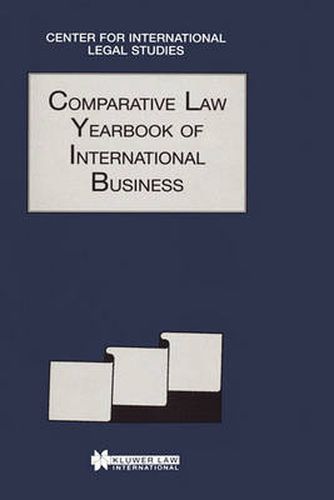 Cover image for Comparative Law Yearbook Of International Business 1996