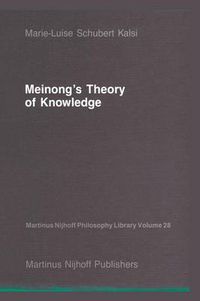 Cover image for Meinong's Theory of Knowledge