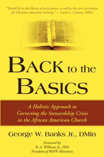 Cover image for Back to the Basics: A Holistic Approach to Correcting the Stewardship Crisis in the African American Church