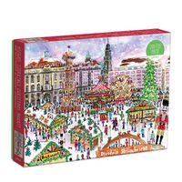 Cover image for Michael Storrings Christmas Market 1000 Piece Puzzle