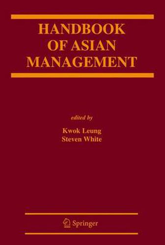 Cover image for Handbook of Asian Management