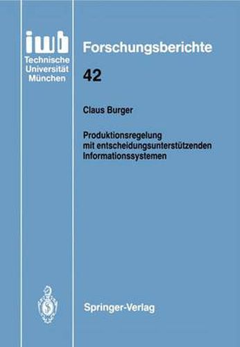 Cover image for Produktionsregelung Mit Entscheidungsunterstutzenden Informationssystemen