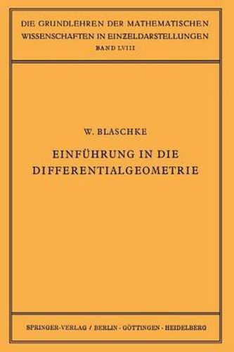 Einfuhrung in Die Differentialgeometrie