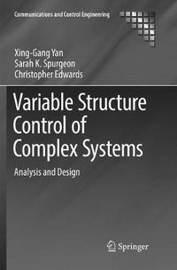 Cover image for Variable Structure Control of Complex Systems: Analysis and Design