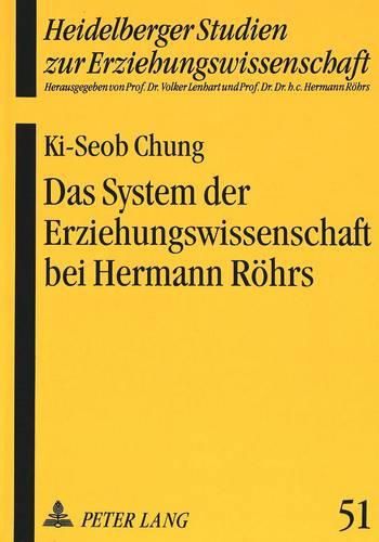 Cover image for Das System Der Erziehungswissenschaft Bei Hermann Roehrs