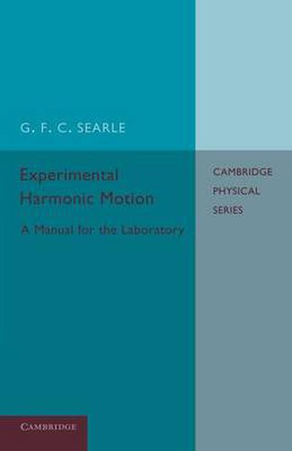 Cover image for Experimental Harmonic Motion: A Manual for the Laboratory