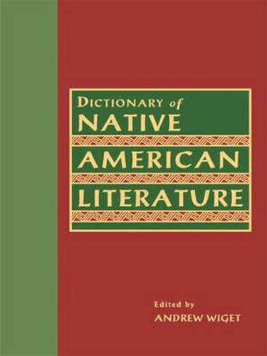 Cover image for Dictionary of Native American Literature