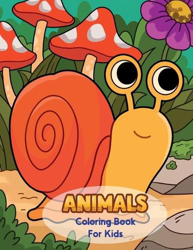 Cover image for Animals Coloring Book For Kids