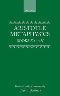 Cover image for Metaphysics Books Z and H