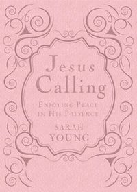 Cover image for Jesus Calling, Pink Leathersoft, with Scripture References: Enjoying Peace in His Presence (a 365-Day Devotional)