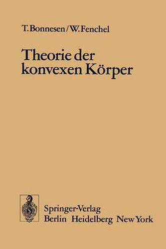 Cover image for Theorie Der Konvexen Koerper