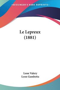 Cover image for Le Lepreux (1881)