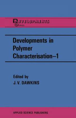 Cover image for Developments in Polymer Characterisation-1