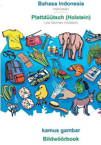 Cover image for BABADADA, Bahasa Indonesia - Plattduutsch (Holstein), kamus gambar - Bildwoeoerbook: Indonesian - Low German (Holstein), visual dictionary