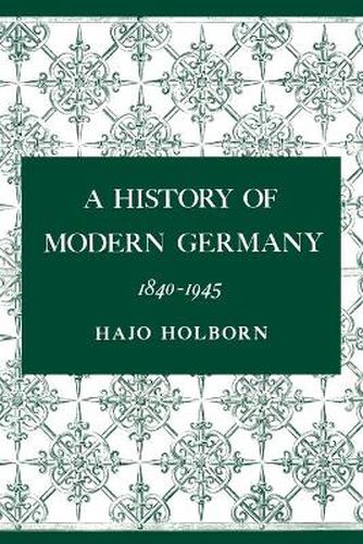 Cover image for A History of Modern Germany