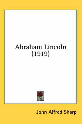 Cover image for Abraham Lincoln (1919)