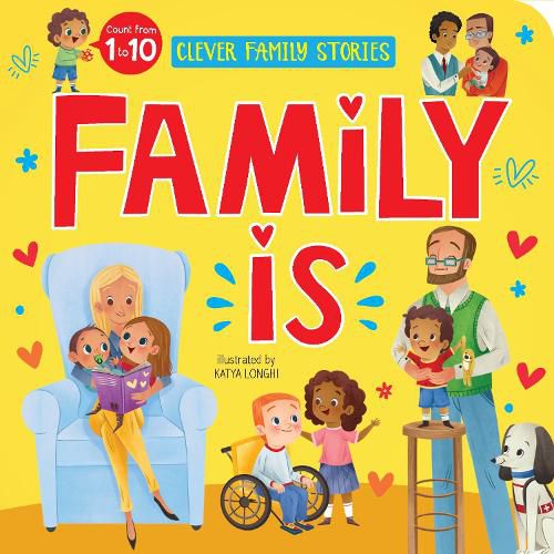 Cover image for Family is (Clever Family Stories): Count from 1 to 10