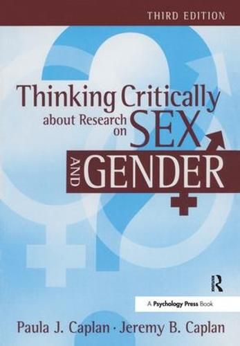 Cover image for Thinking Critically about Research on Sex and Gender