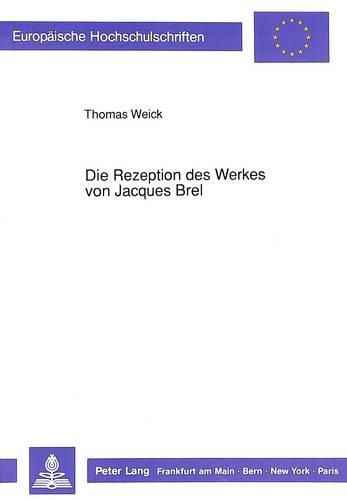 Cover image for Die Rezeption Des Werkes Von Jacques Brel