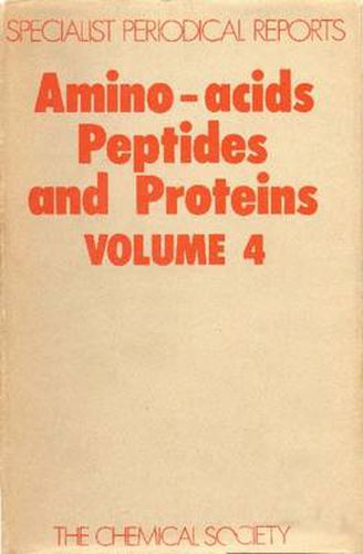 Cover image for Amino Acids, Peptides and Proteins: Volume 4