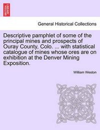 Cover image for Descriptive Pamphlet of Some of the Principal Mines and Prospects of Ouray County, Colo. ... with Statistical Catalogue of Mines Whose Ores Are on Exhibition at the Denver Mining Exposition.