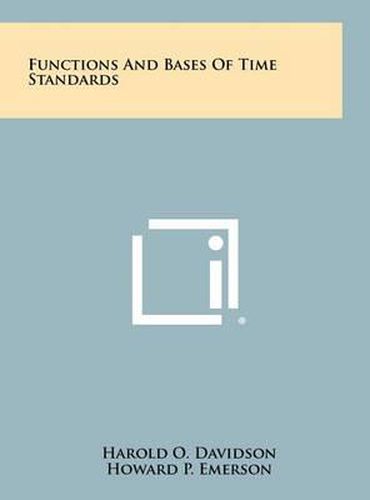 Functions and Bases of Time Standards