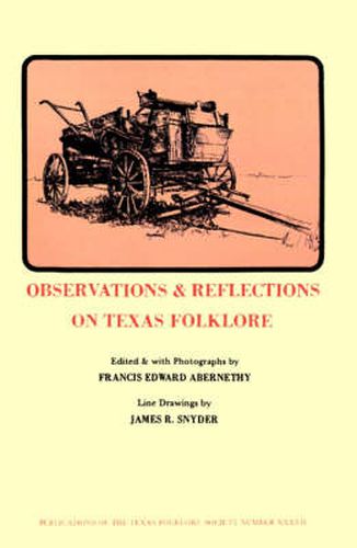 Cover image for Observations & Reflections Texas Folkfore