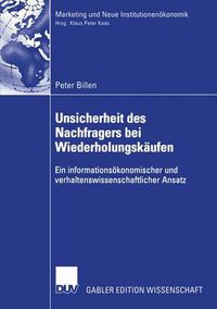 Cover image for Unsicherheit des Nachfragers bei Wiederholungskaufen