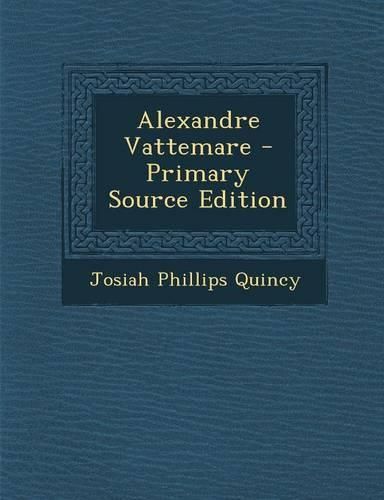 Cover image for Alexandre Vattemare