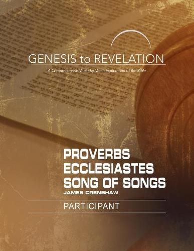 Cover image for Genesis to Revelation: Proverbs, Ecclesiastes, Song of Songs