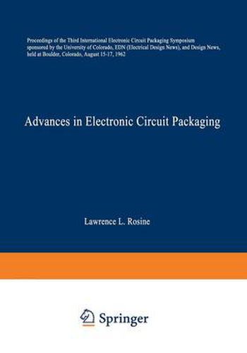 Cover image for Advances in Electronic Circuit Packaging: Volume 3