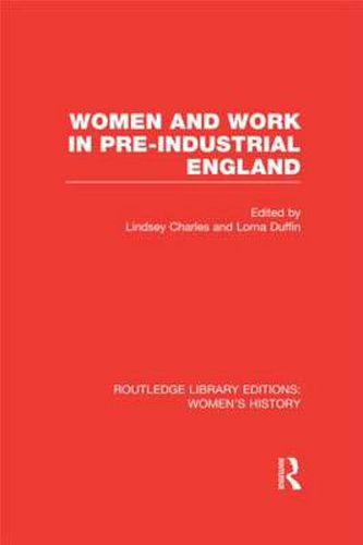 Cover image for Women and Work in Pre-industrial England