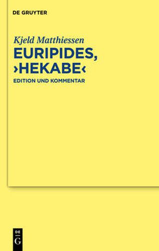 Cover image for Euripides, Hekabe: Edition Und Kommentar