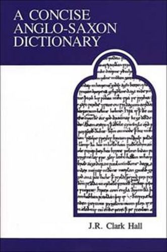 Cover image for A Concise Anglo-Saxon Dictionary